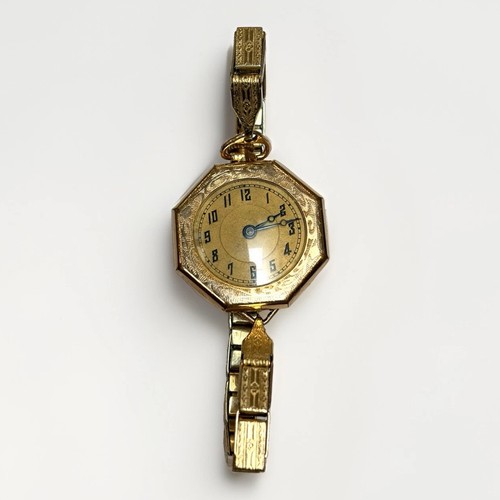 Vtg 1940s gold filled octagon - vtg,